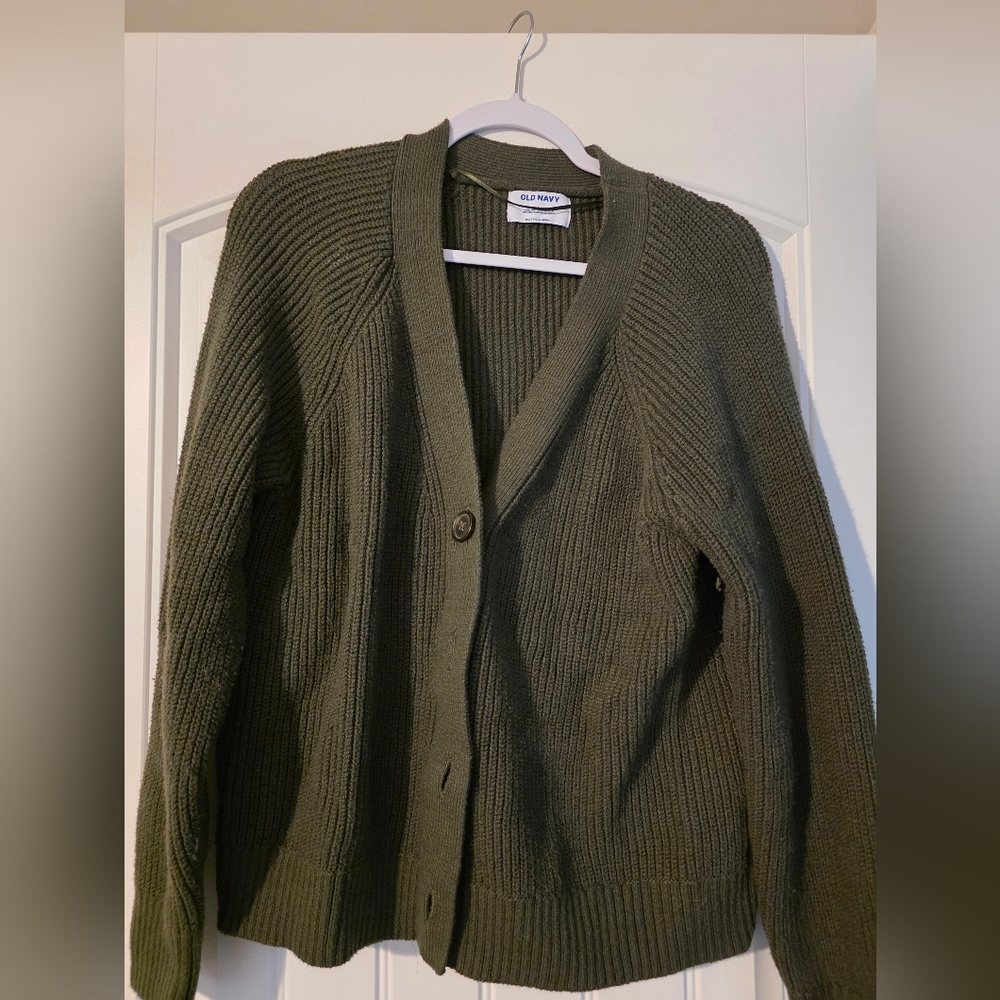Old Navy Sage Green Knit Cardigan